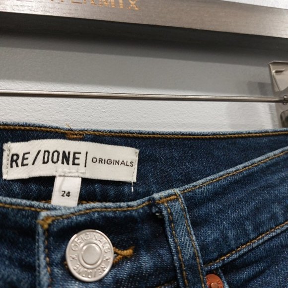 REDONE Hi Rise Ankle Crop Dark 71 - Picture 2 of 7